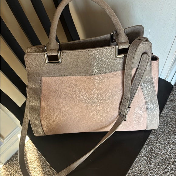 NINE WEST Wirkin Satchel or Crossbody bag in gray and pale pink - Picture 2 of 5
